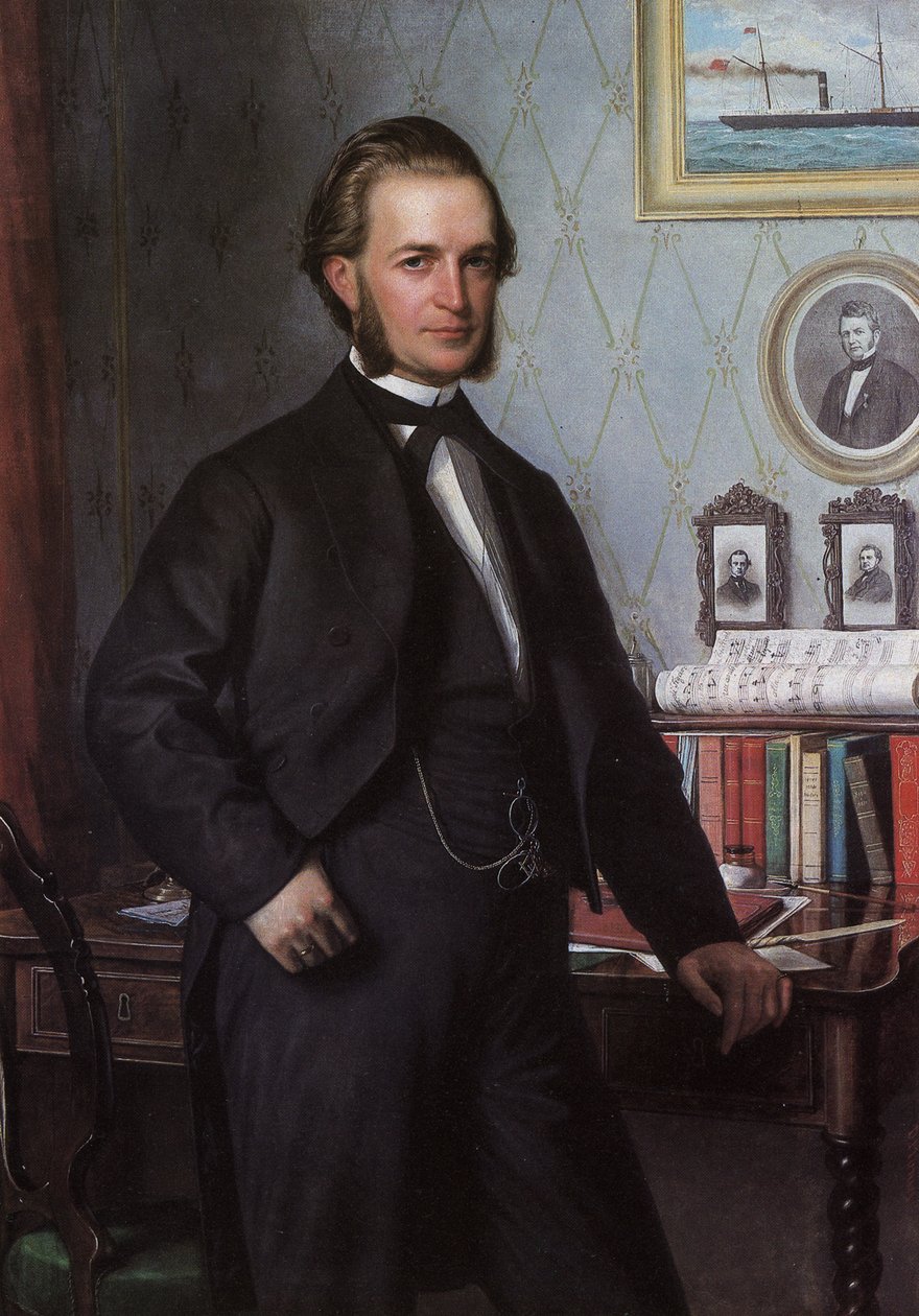 Portrait of Johan Hansen af Carl Heinrich Bloch