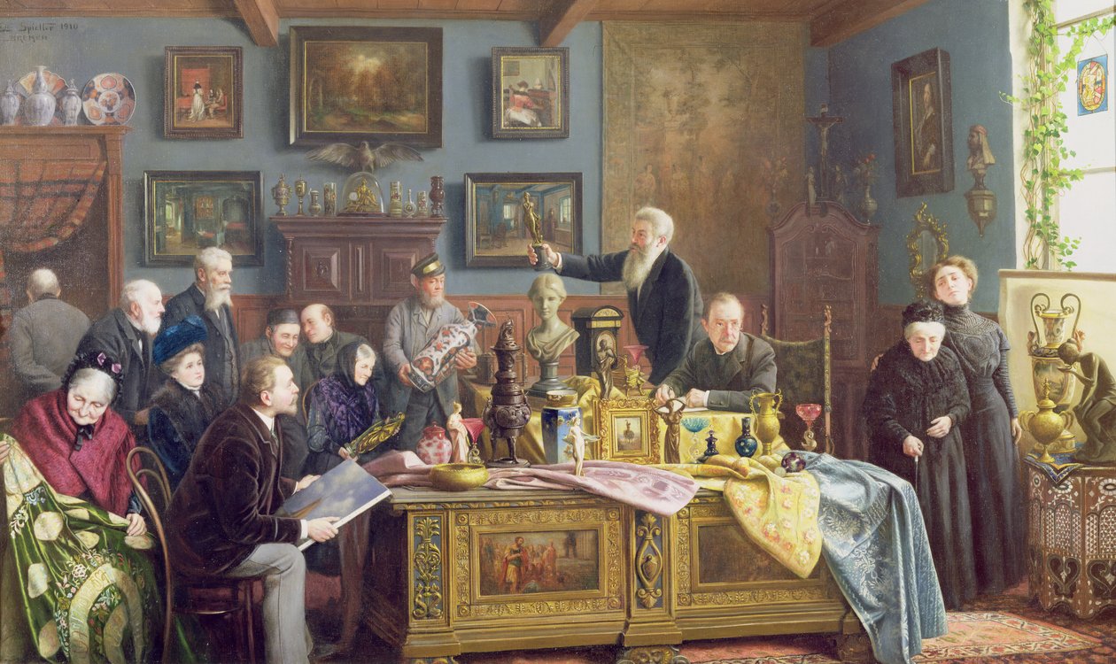 Auktionen, 1910 af Carl Johann Spielter