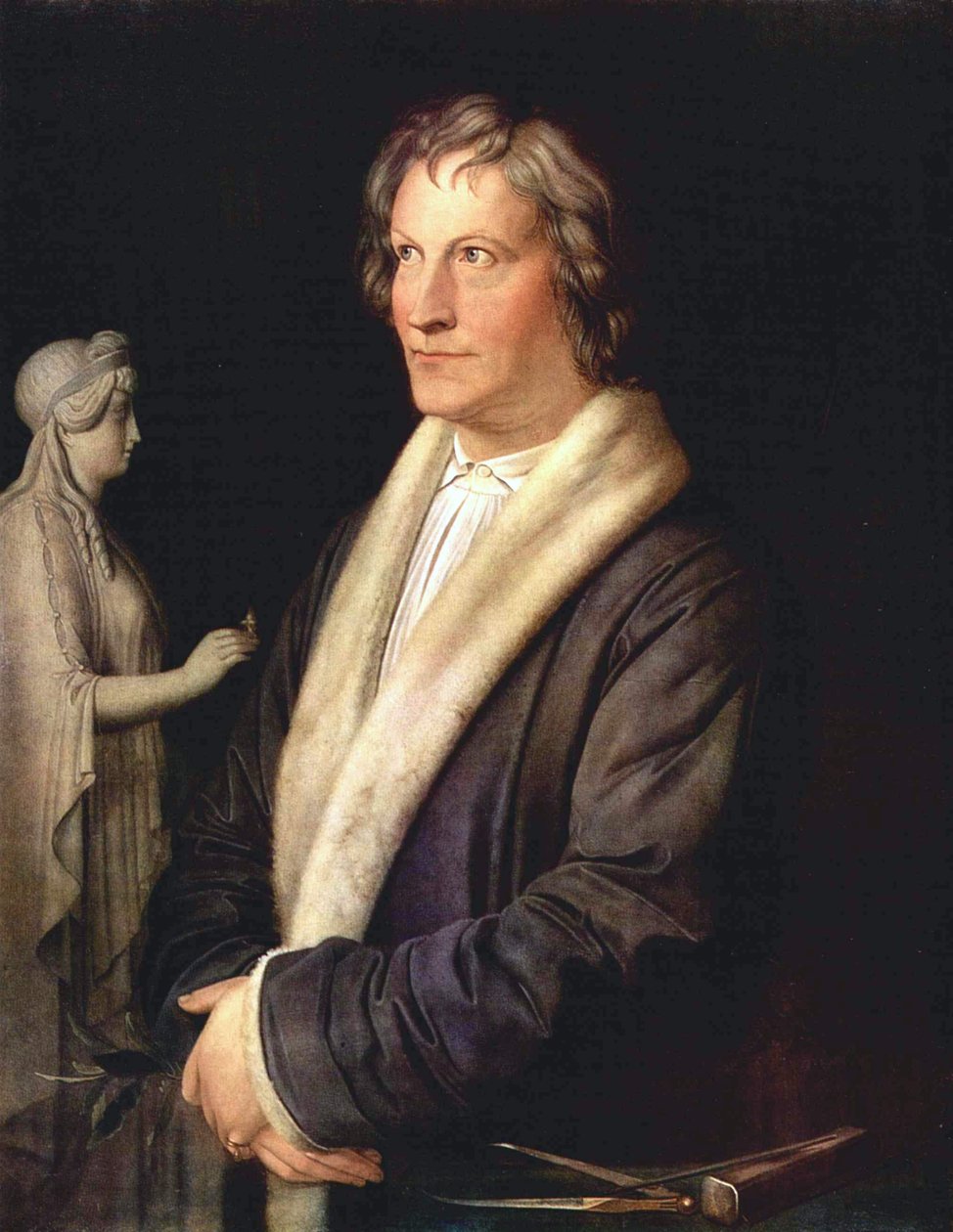 Portræt af den danske billedhugger Bertel Thorvaldsen af Carl Joseph Begas