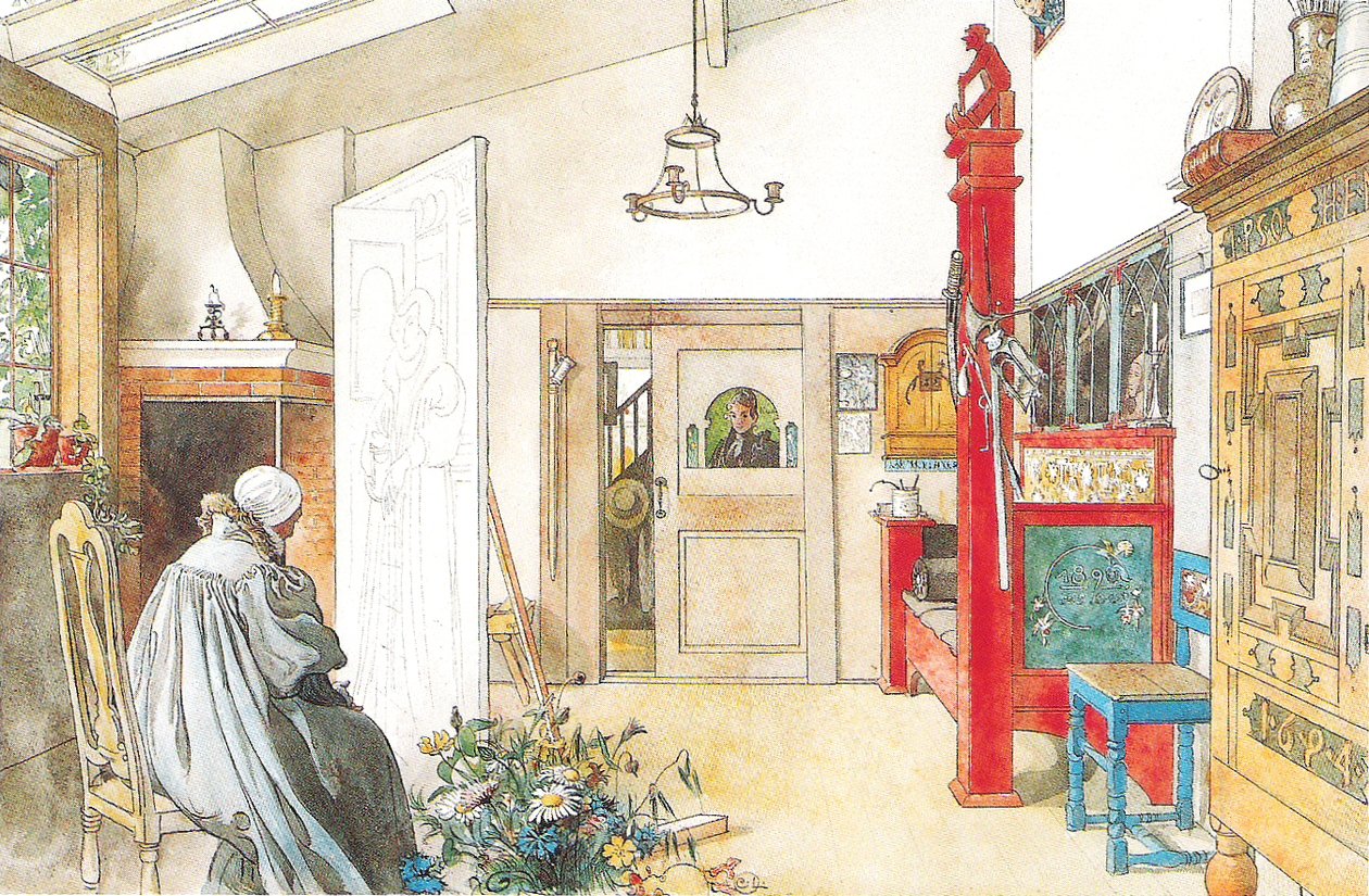 Studiet, anden halvdel af Carl Larsson