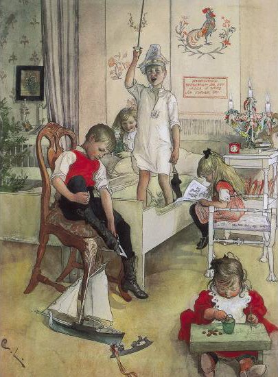 Julemorgen af Carl Larsson