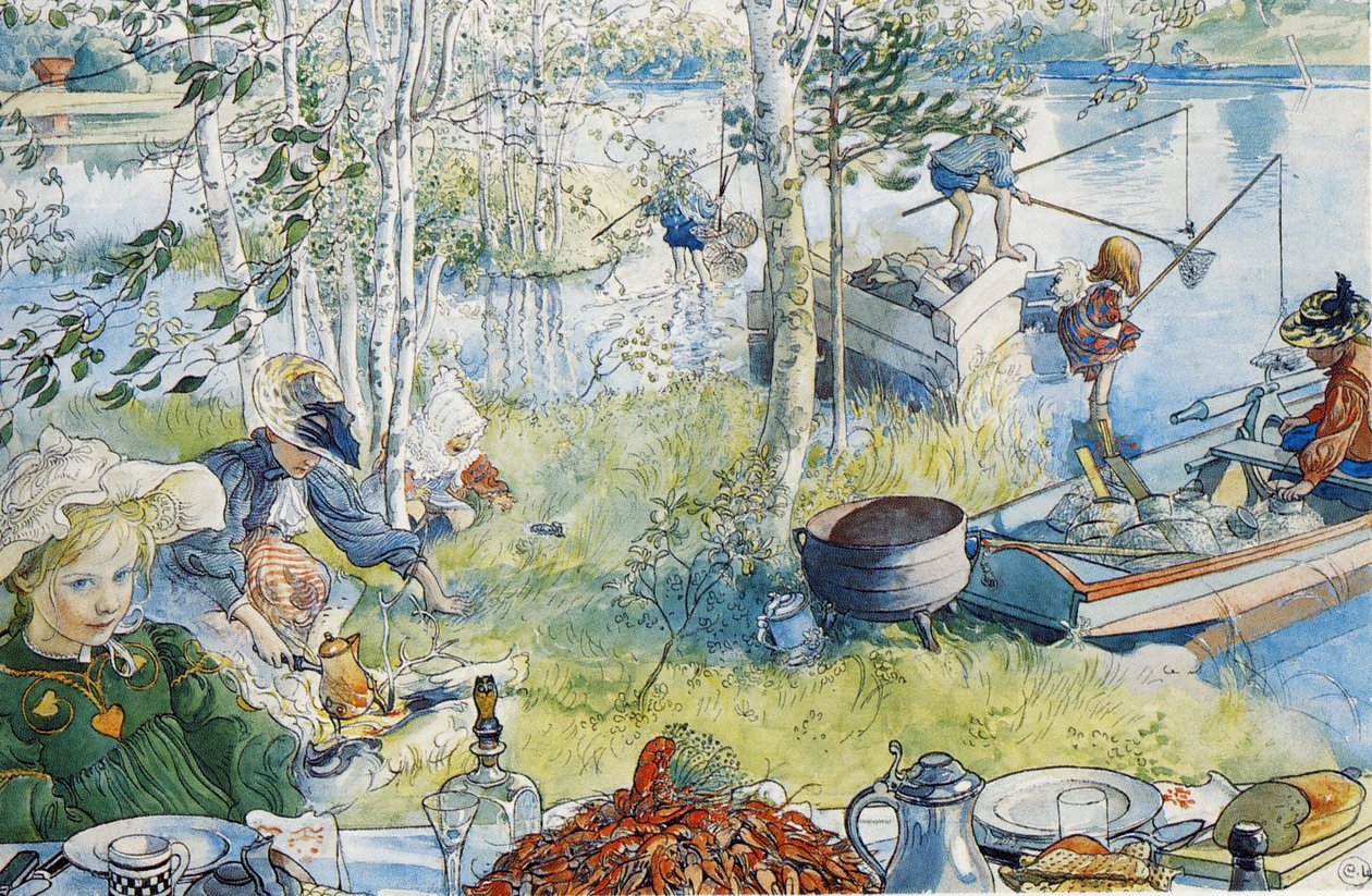 Krabbefangsten af Carl Larsson