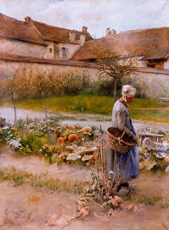 Kvinde i haven af Carl Larsson