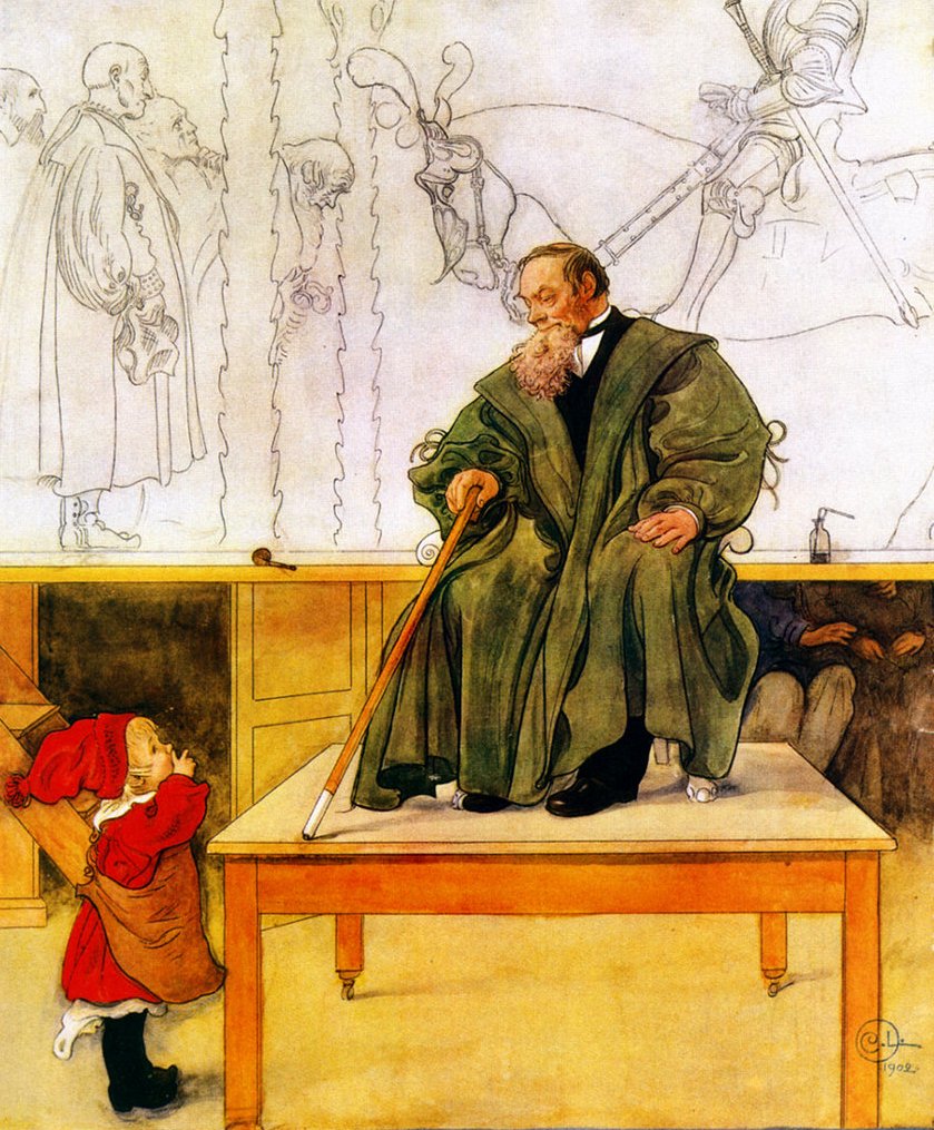 Bedstefar og Esbjörn af Carl Larsson