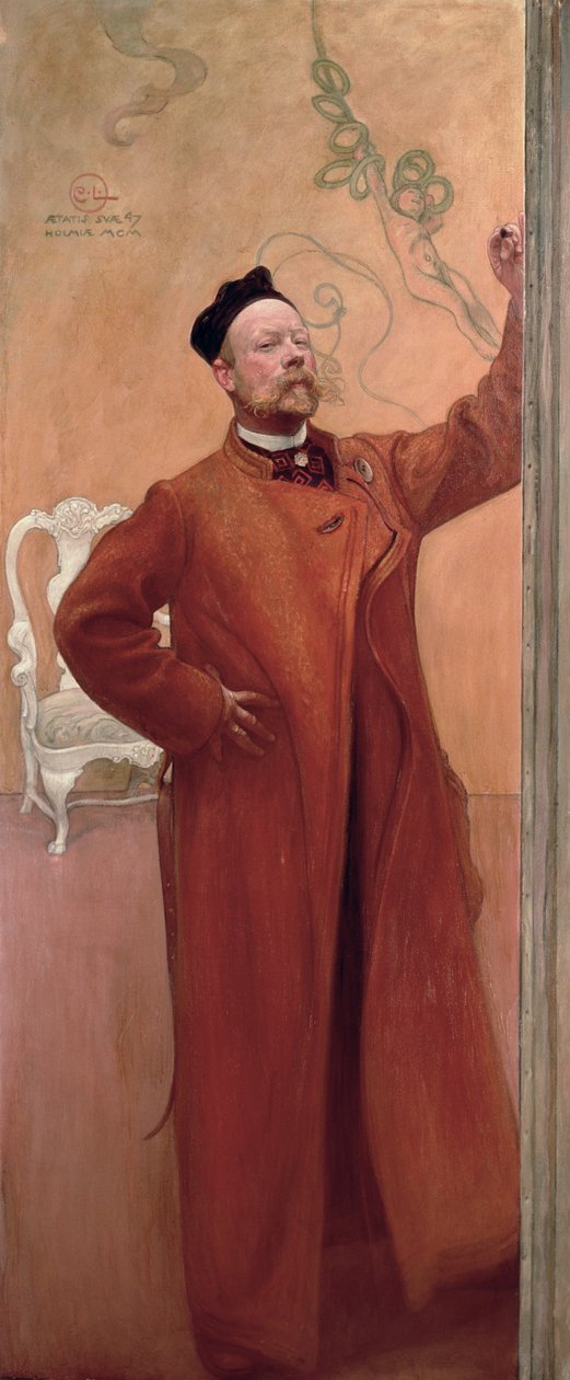 Foran spejlet: Selvportræt, 1900 af Carl Larsson