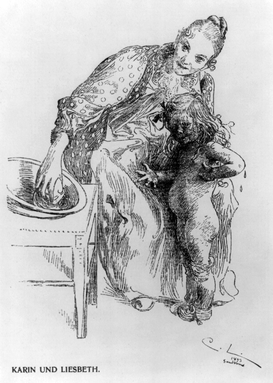Karin og Liesbeth af Carl Larsson