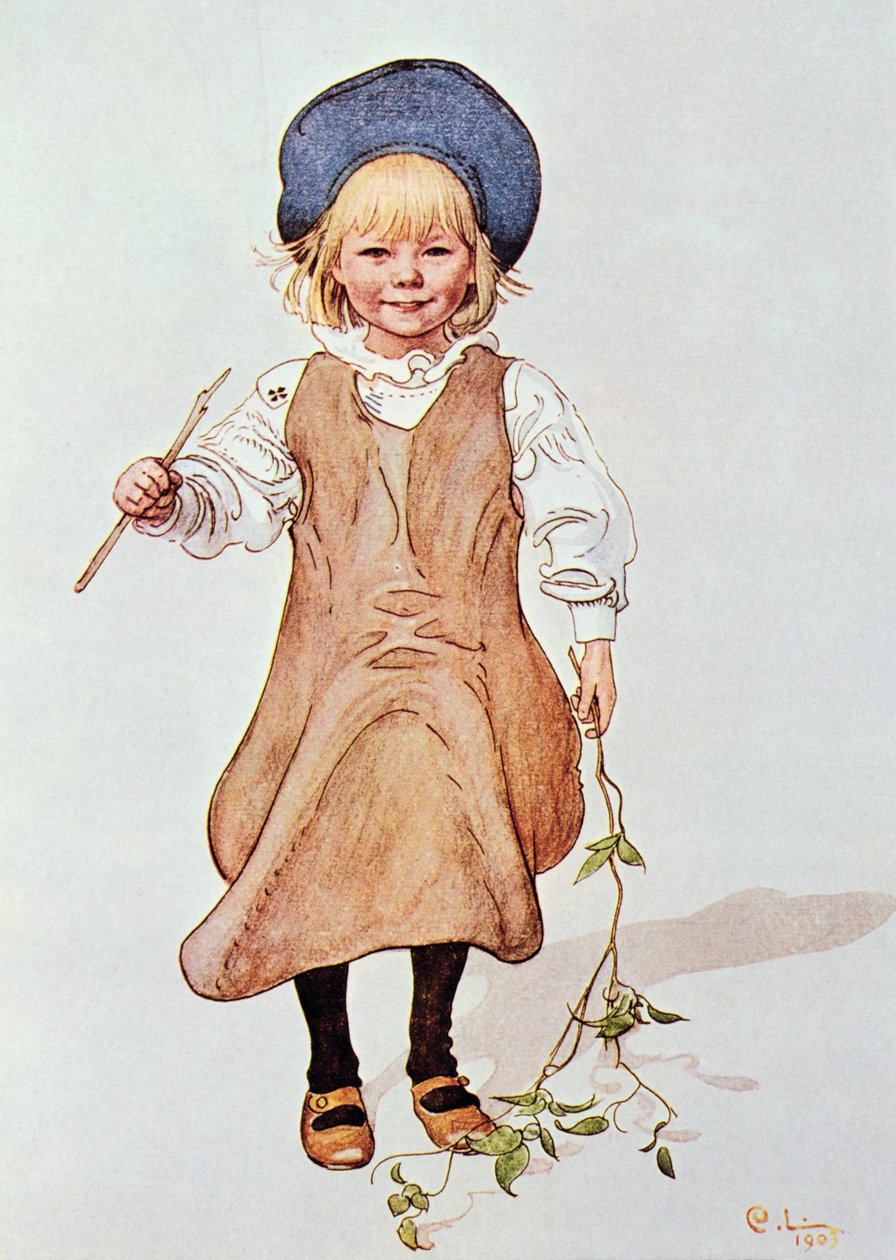 Portræt af en ung pige, 1903 af Carl Larsson