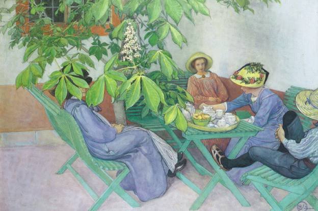 Under kastanjetræet af Carl Larsson