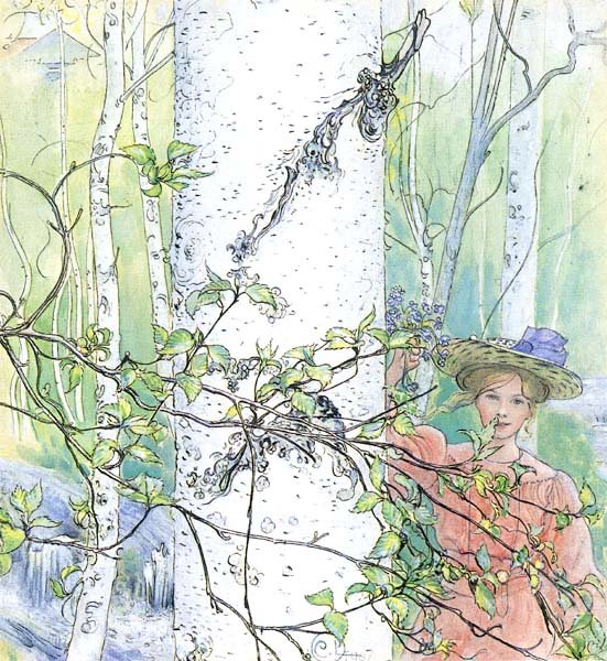 Om foråret af Carl Larsson