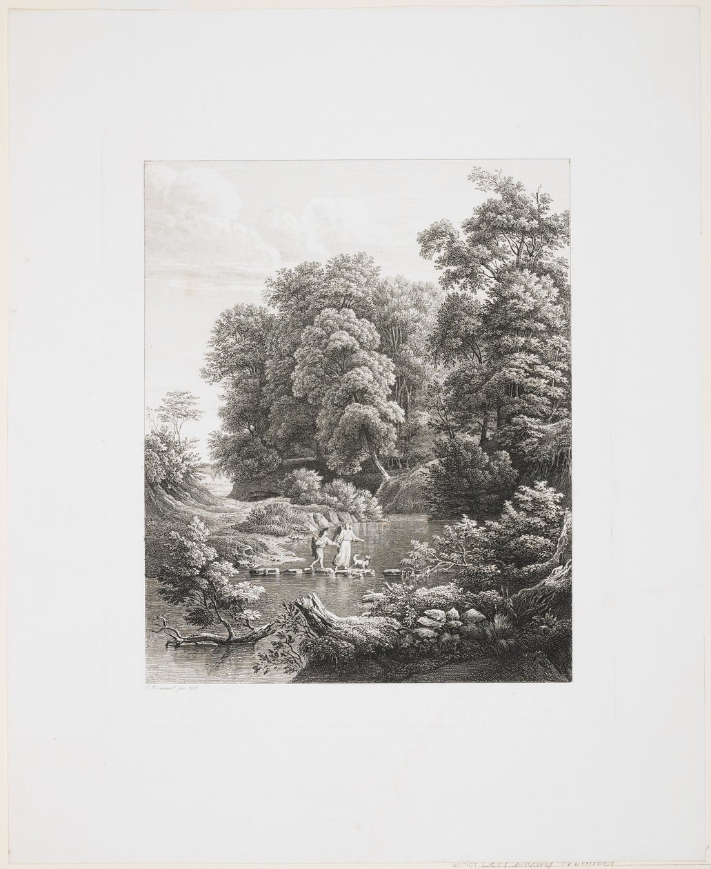 Tobias og englen, 1835 af Carl Ludwig Frommel