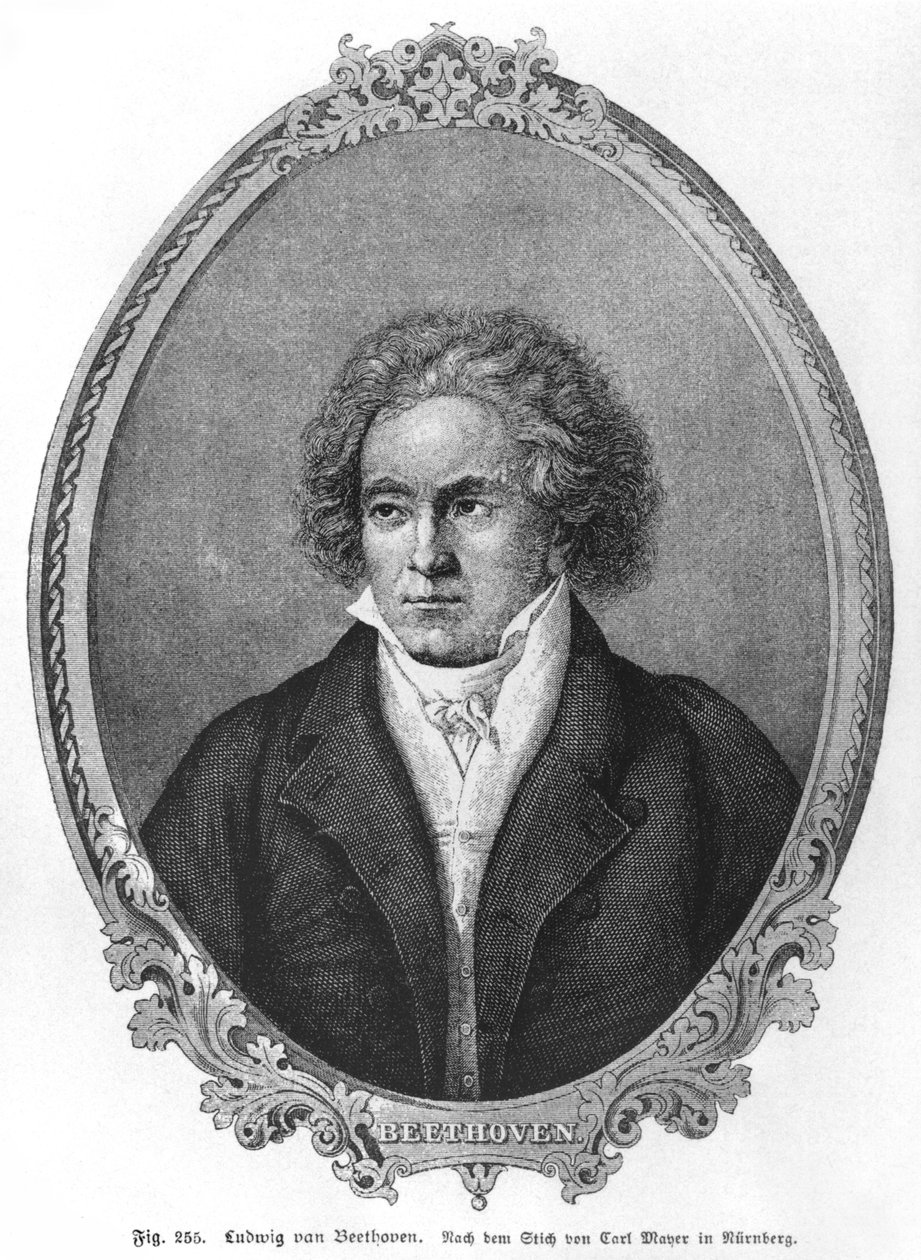Ludwig van Beethoven (1770-1827) af Carl Mayer