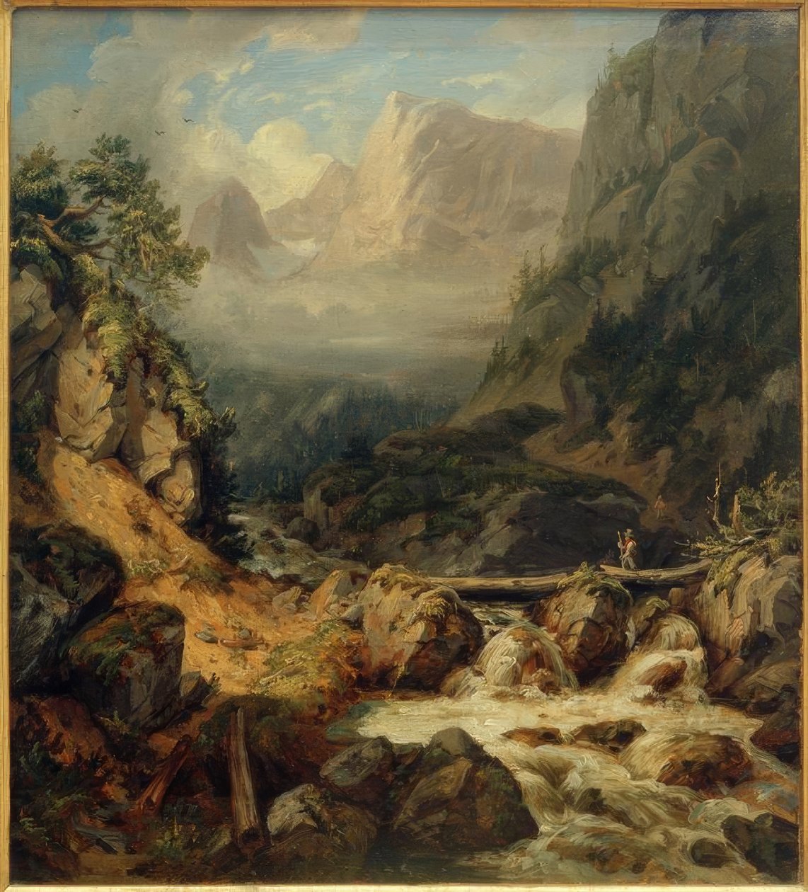 C.Morgenstern, Waldbachstrub nær Hallstatt af Carl Morgenstern