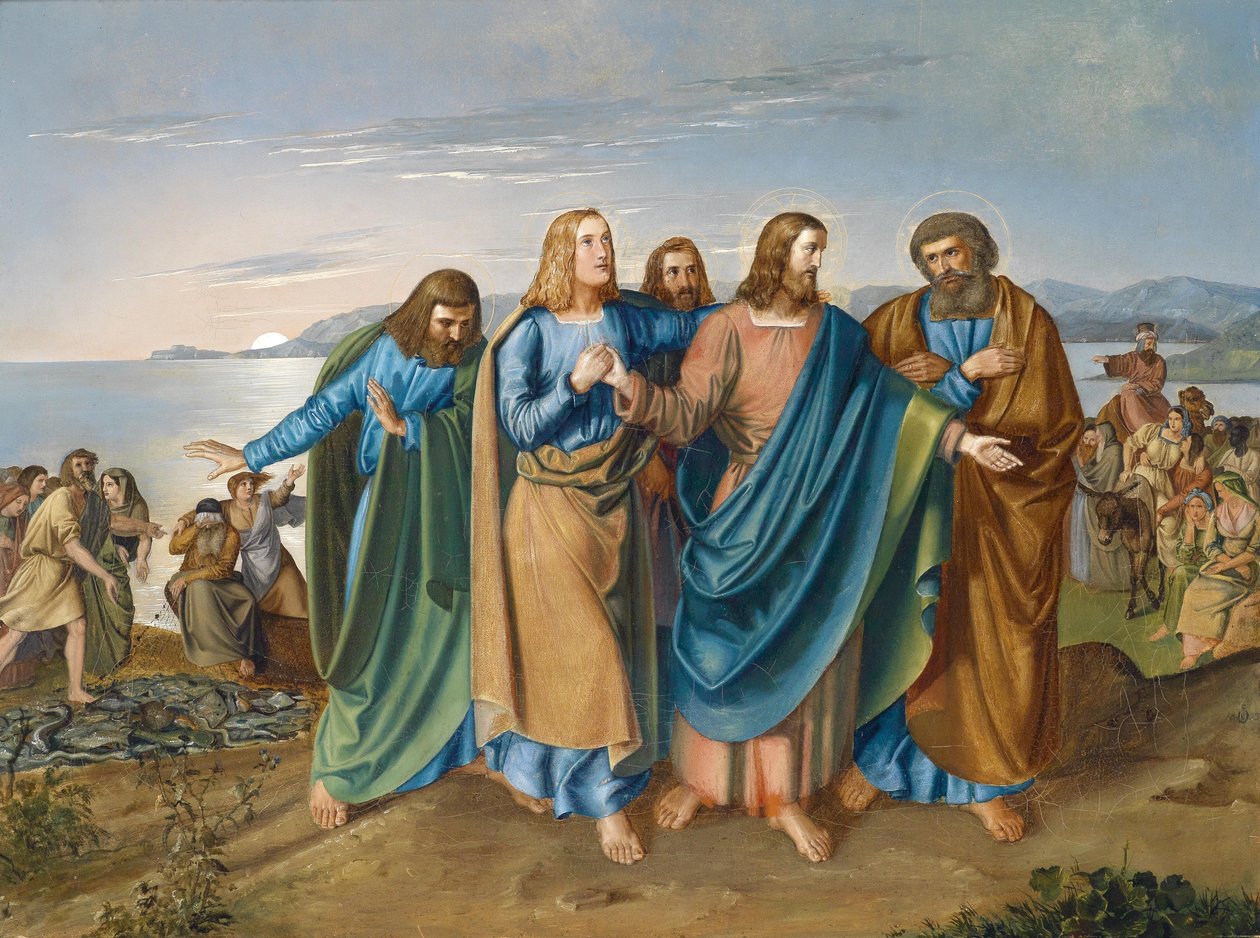 Jesus og hans disciple på Galilæasøen af Carl August Heinrich Ferdinand Oesterley