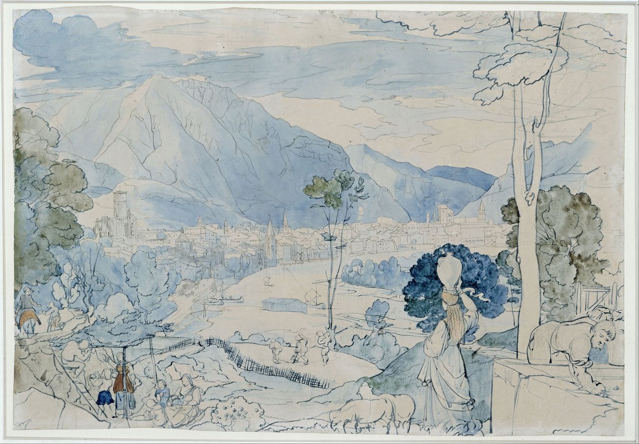 Udsigt over Trent af Carl Philipp Fohr
