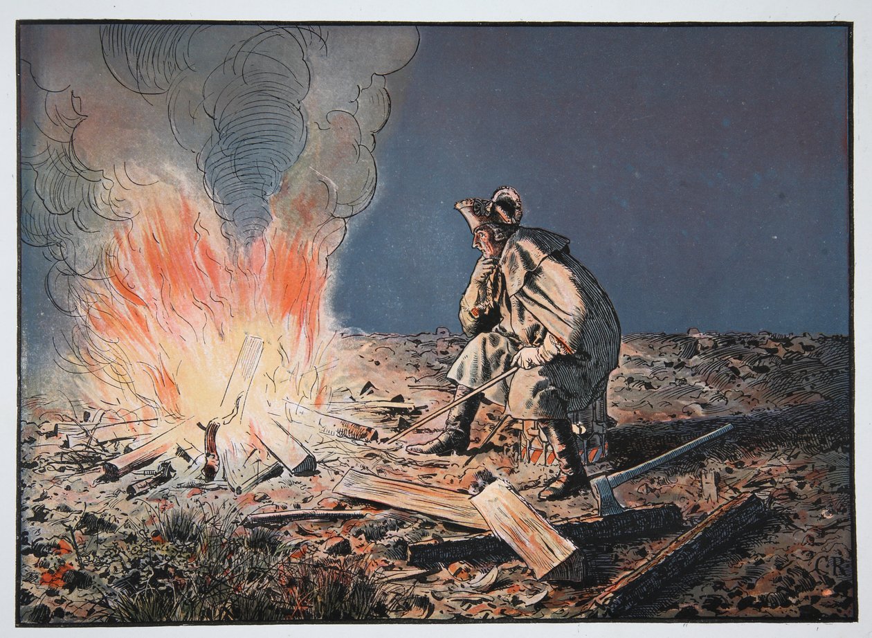 Før slaget ved Legnica, 15. august 1760 af Carl Röchling