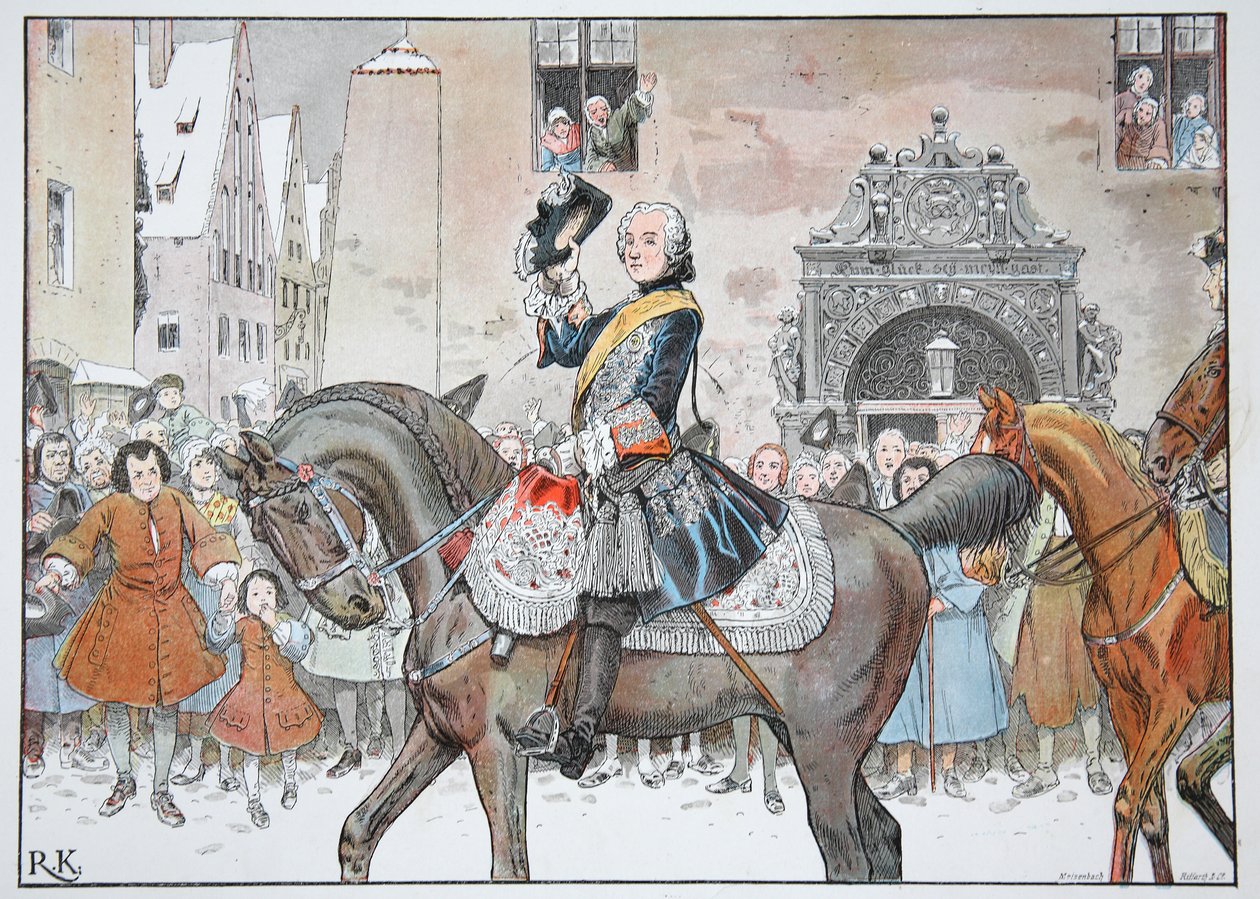 Samling af den preussiske konge i Breslau, 3. januar 1741 af Carl Röchling