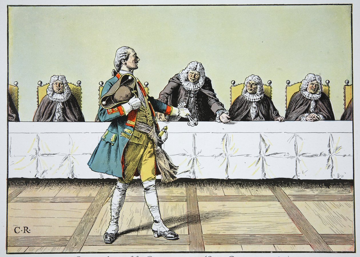 Den diplomatiske Burgermeister, slutningen af december 1740 af Carl Röchling