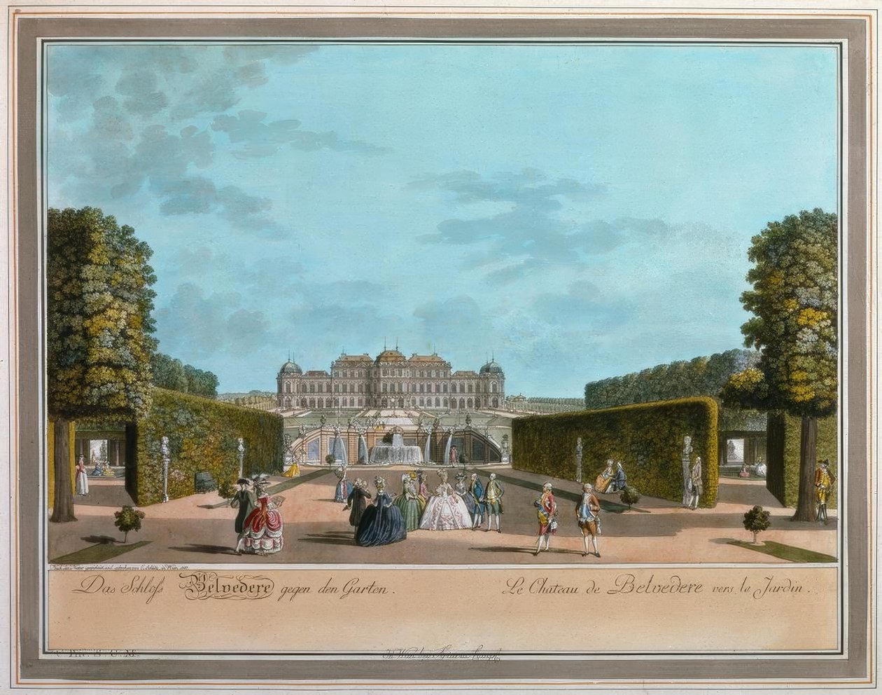 Wien, Upper Belvedere / Schütz af Carl Schütz