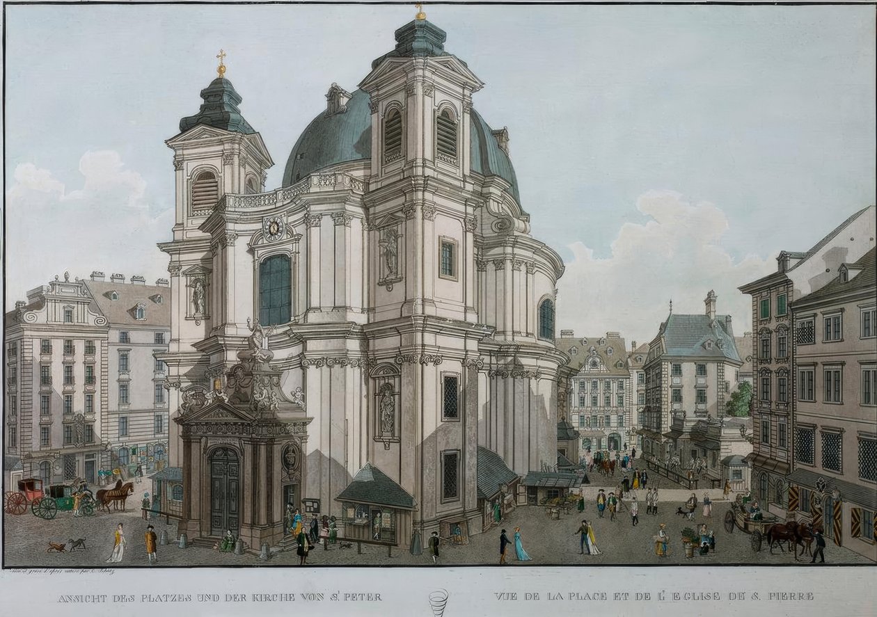 Wien, St. Peter / Schütz af Carl Schütz