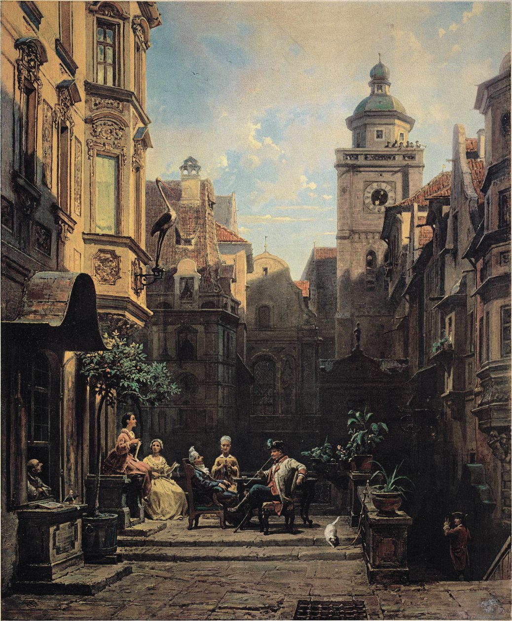 En god sladder af Carl Spitzweg