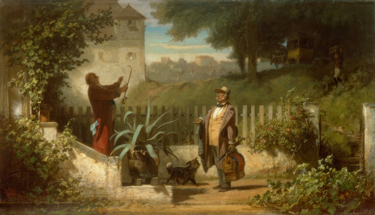 Besøg på landet af Carl Spitzweg