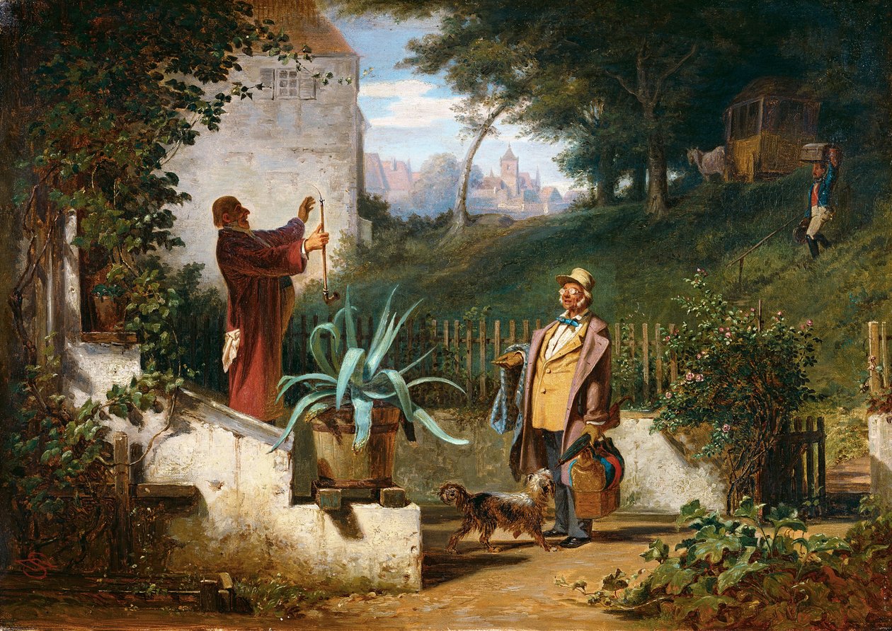 Barndomsvenner af Carl Spitzweg