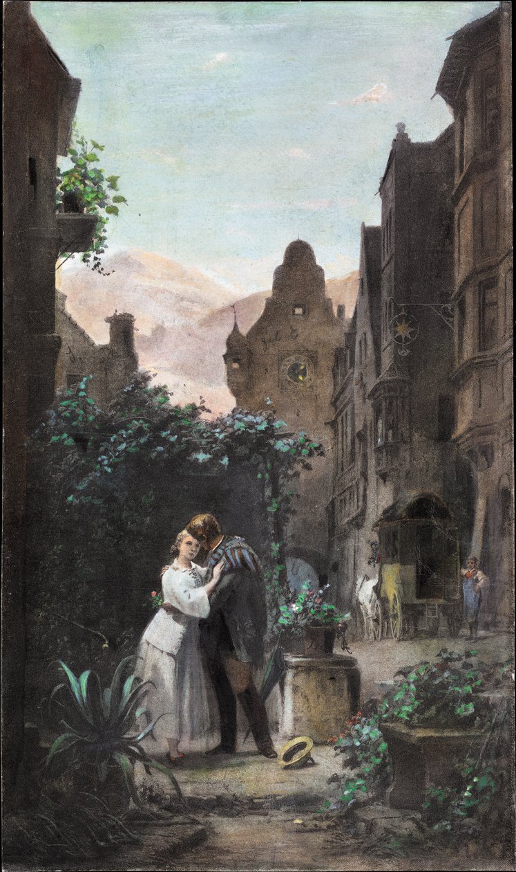Farvel, 1855 af Carl Spitzweg
