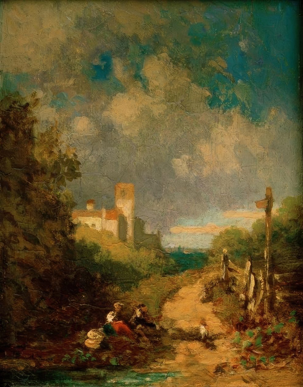 Hvil på grusvejen af Carl Spitzweg