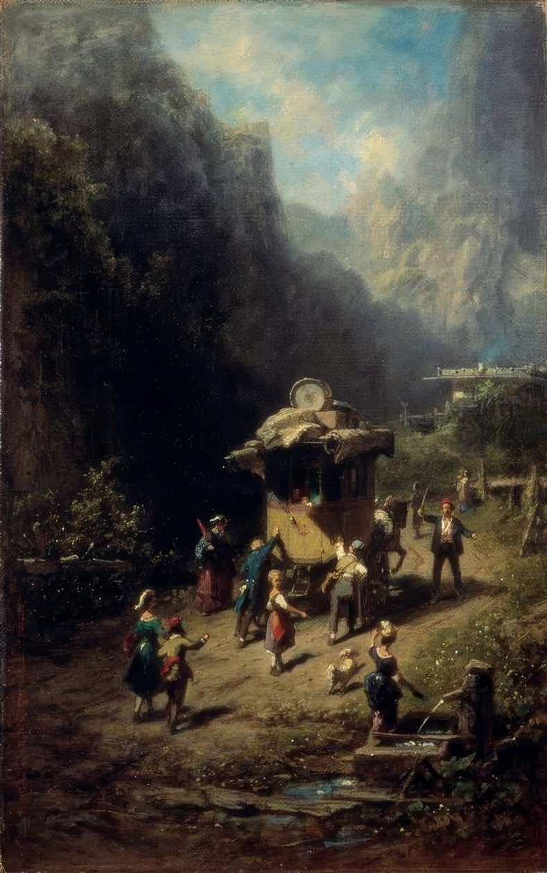 Omrejsende kunstnersamfund af Carl Spitzweg