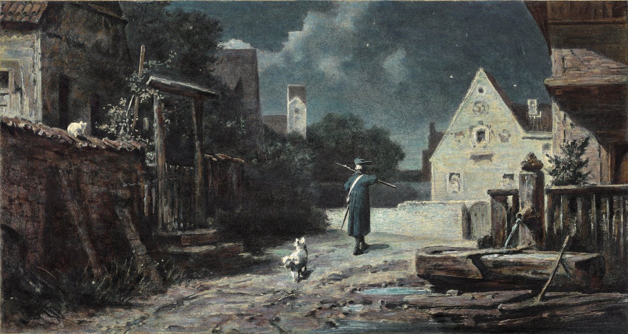 Nattevagten af Carl Spitzweg