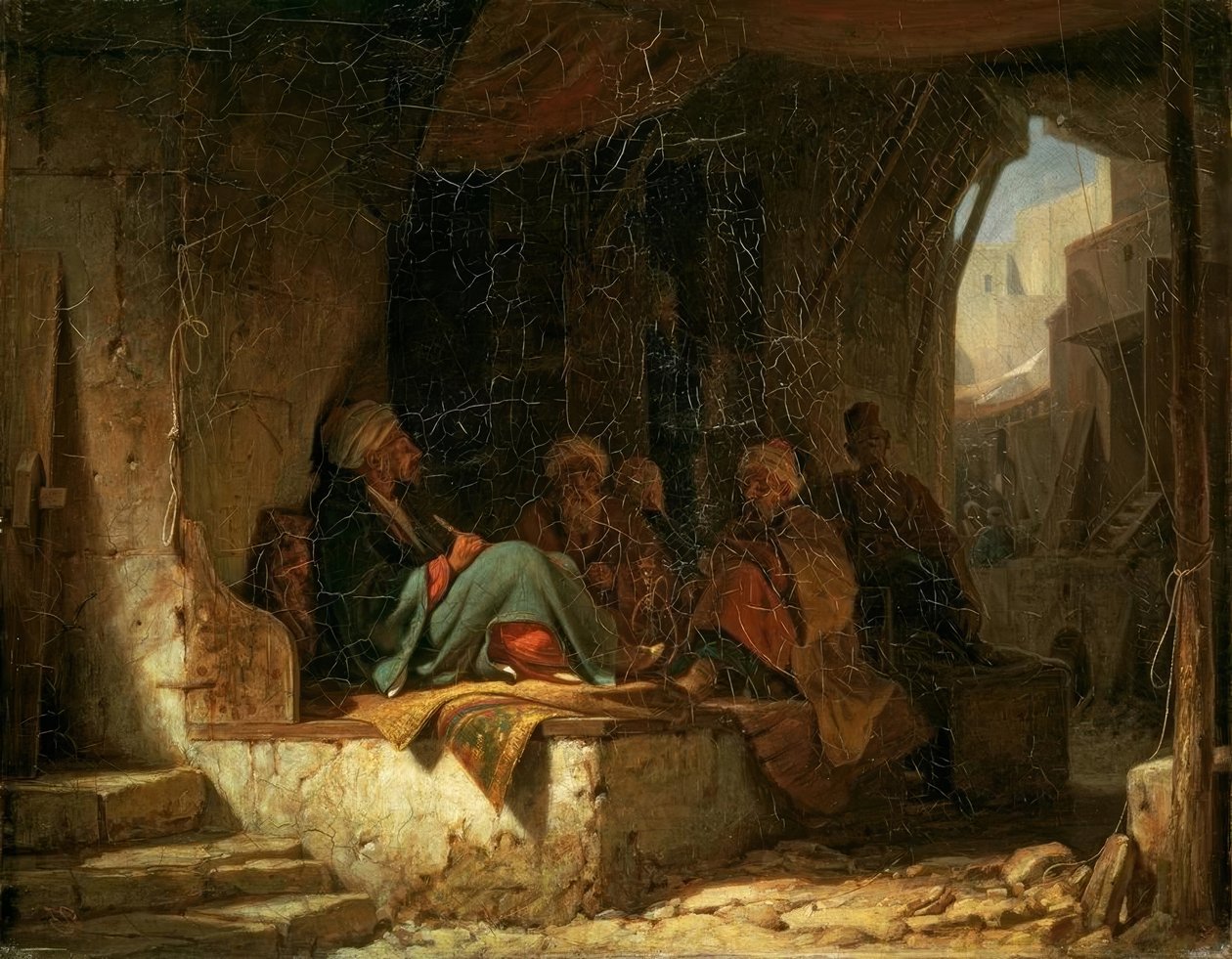 Tyrkisk kaffehus af Carl Spitzweg