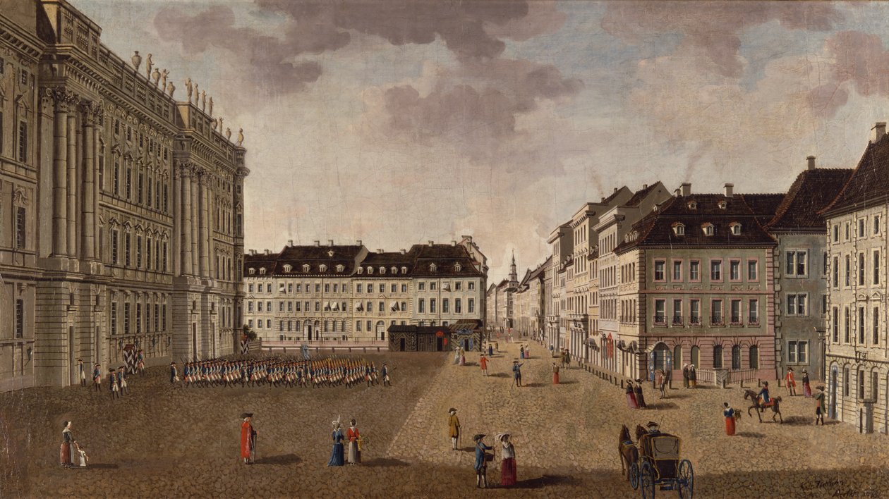 Bypaladset i Berlin, 1765 af Carl Traugott Fechhelm
