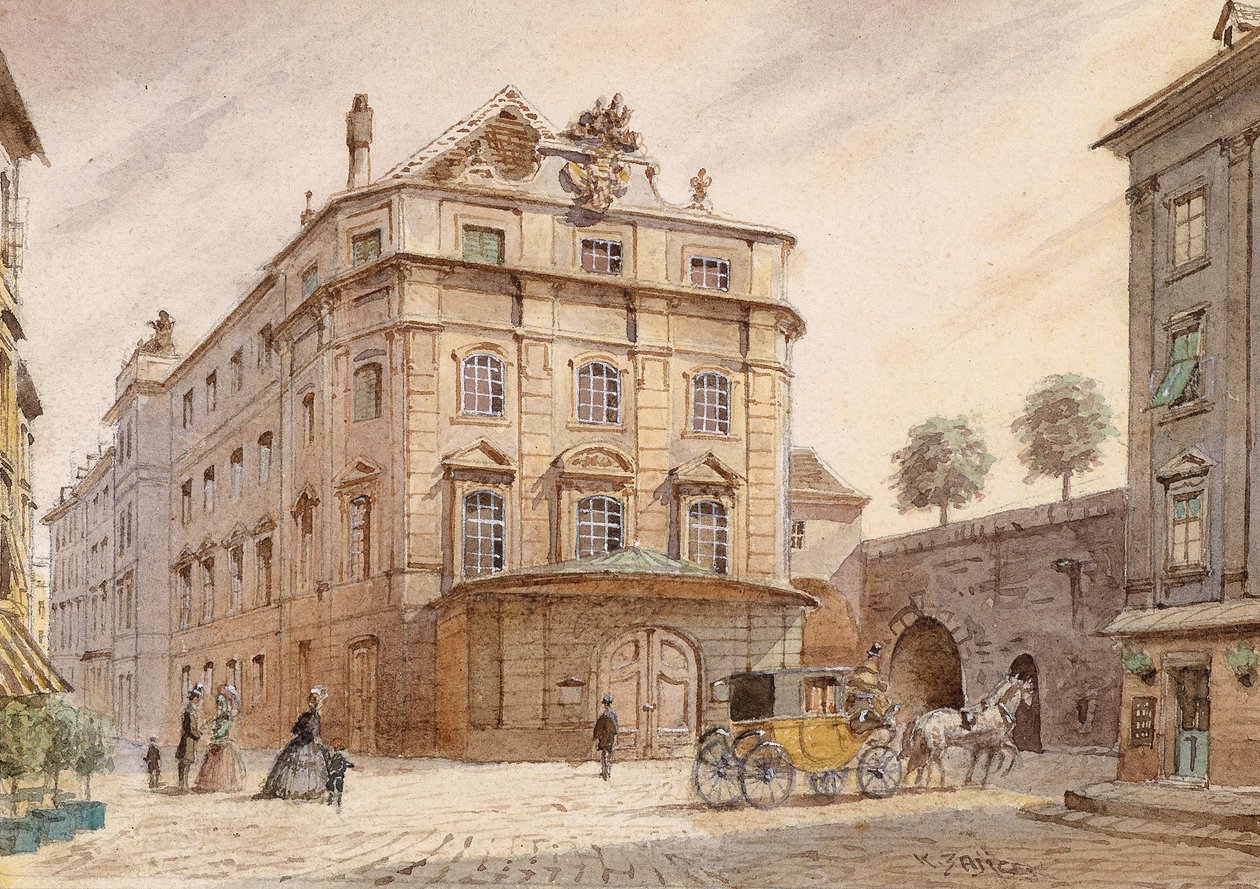 Karntnertortheater i Wien af Carl Wenzel Zajicek