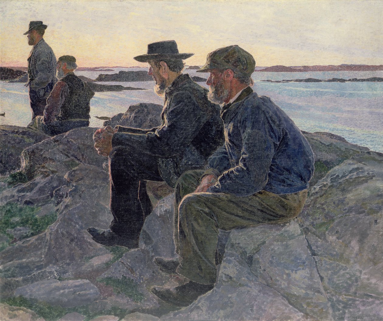 På klipperne ved Fiskebackskil, 1905-6 af Carl Wilhelm Wilhelmson