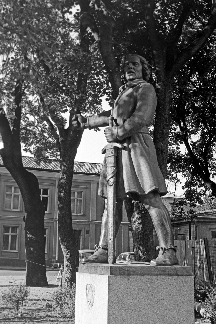 Statue af Engelbrekt Engelbrektsson i Arboga, Sverige 1969 af Carl Johan Eldh