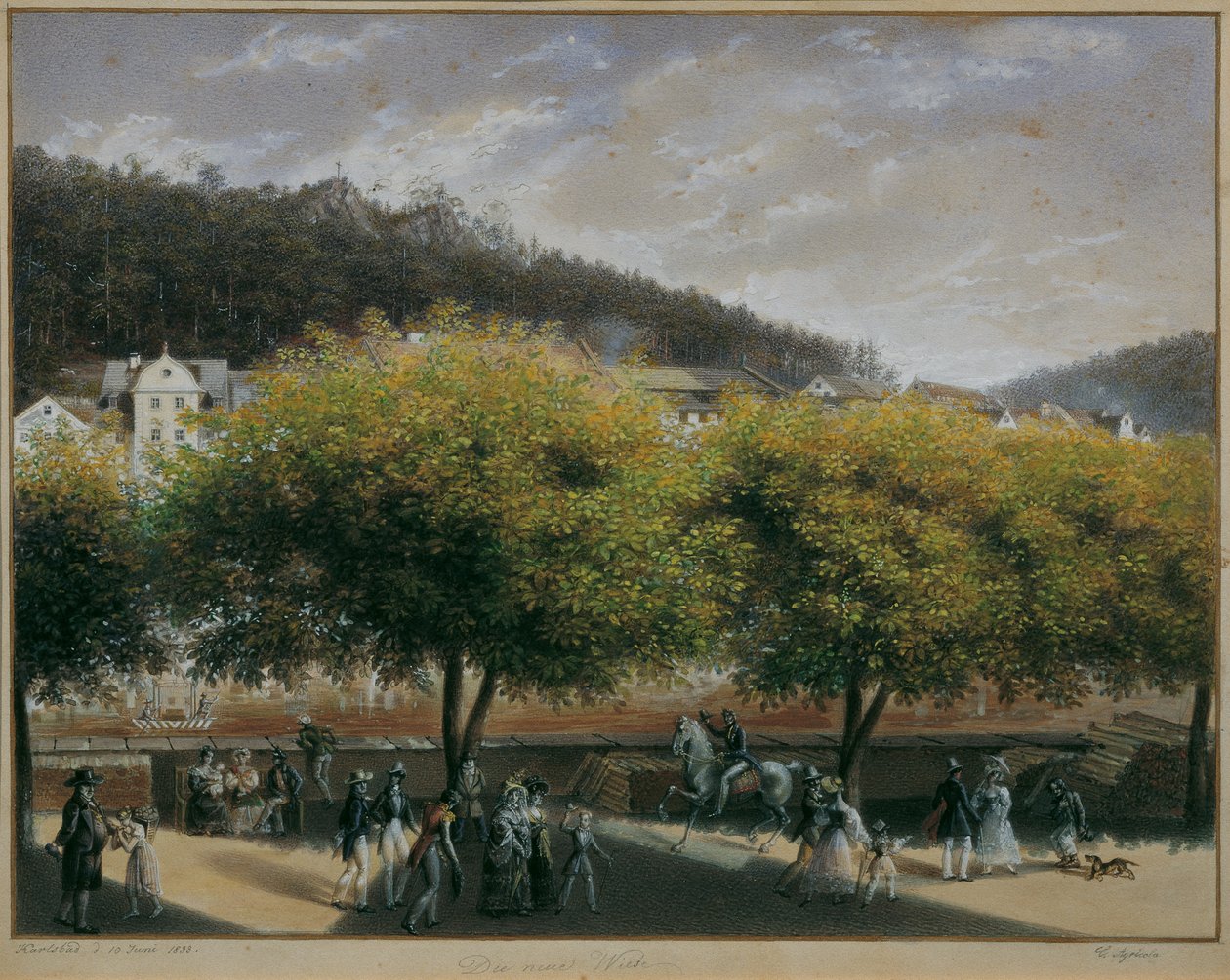 Den nye eng i Karlovy Vary af Carl Agricola