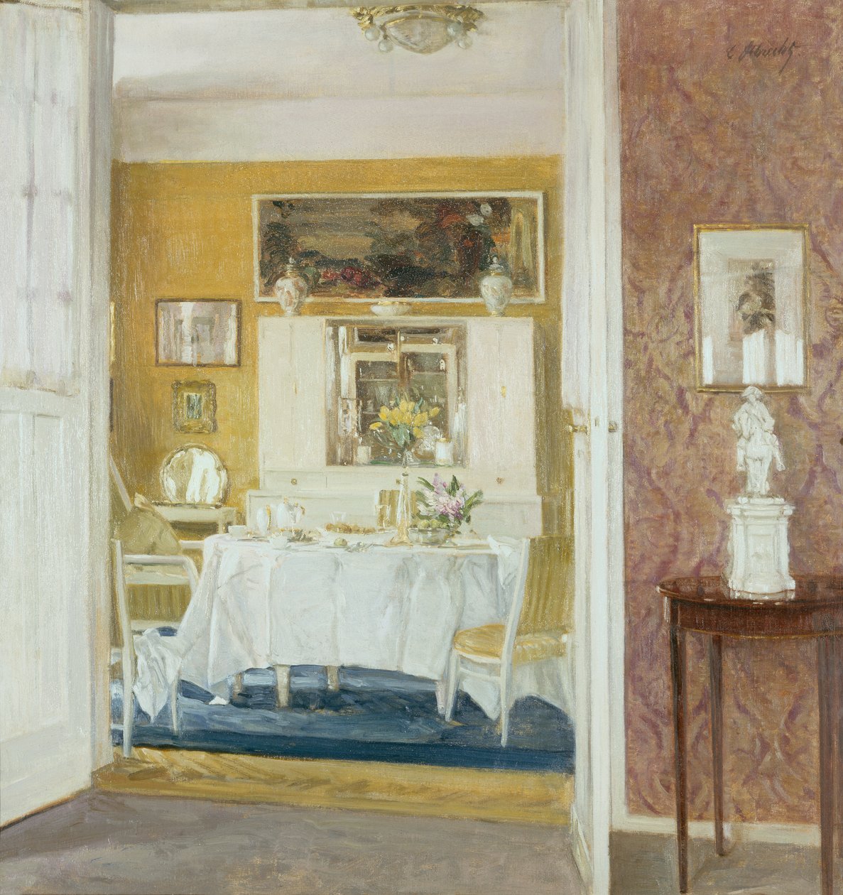The Breakfast Room (olie på lærred) af Carl Albrecht