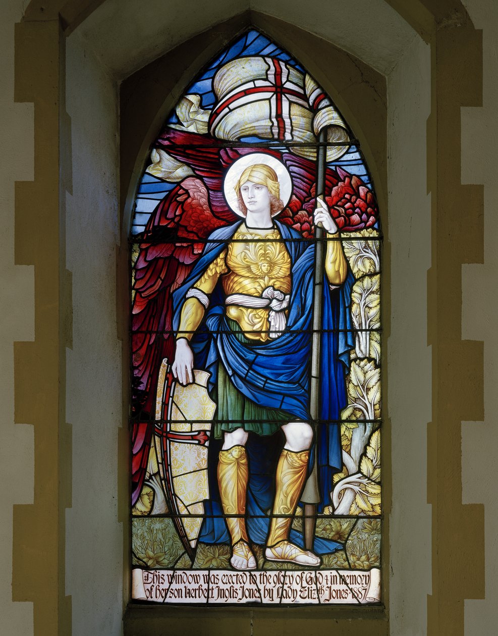 Betws Bledrws, St Bledrws, Shrigley & Hunt (1873-1982), Carl Almquist, St. Michael, 1887 af Carl Almquist