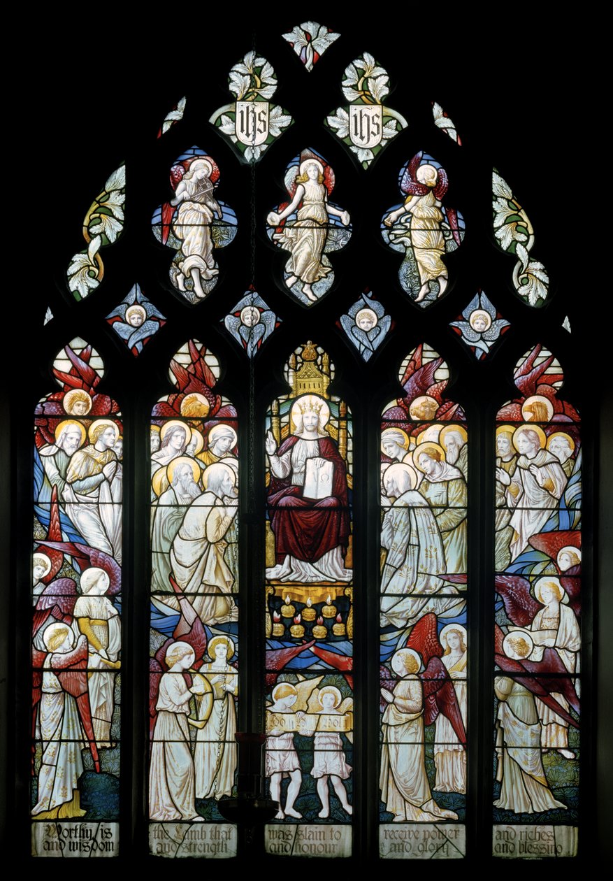 Latchford, Christchurch, Shrigley & Hunt (1873-1982), Carl Almquist, Christ In Glory Worshiped By Angels, 1887 af Carl Almquist
