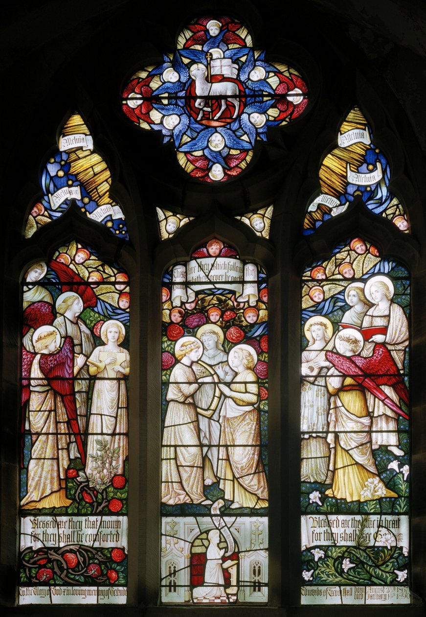 Llantysilio, St Tysilio, Shrigley & Hunt (1873-1982), Carl Almquist, Englekor, 1890 af Carl Almquist