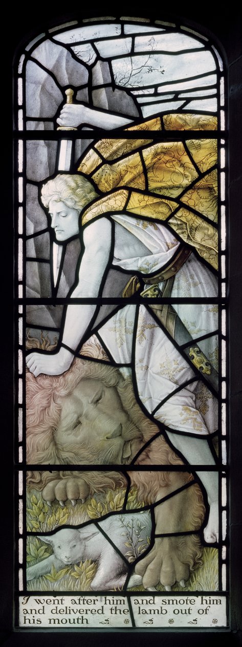 Over Wyresdale, Christ Church, Shrigley & Hunt (1873-1982), Carl Almquist, The Shepherds Church, hyrdearbejde, får, 18 af Carl Almquist