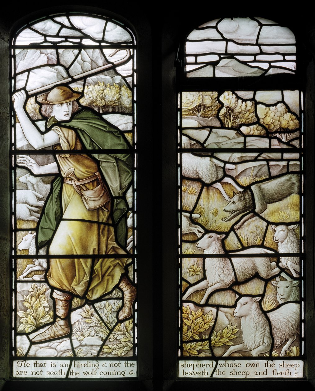 Over Wyresdale, Christ Church, Shrigley & Hunt (1873-1982), Carl Almquist, The Shepherds Church, Shepherding, Sheep, 18 af Carl Almquist