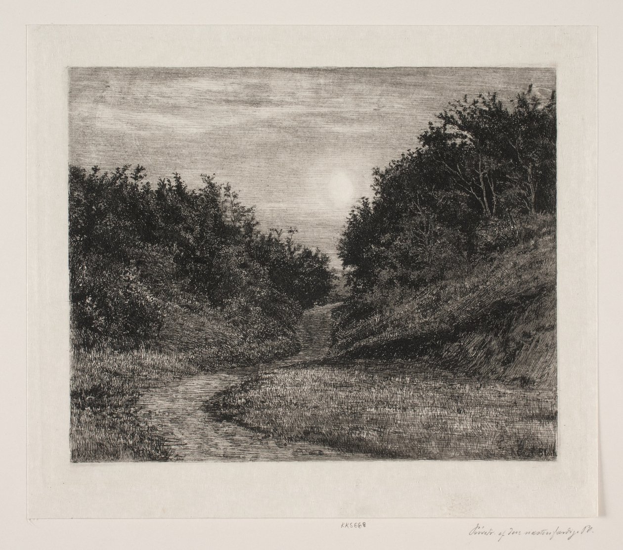 En måneskin sommeraften af Carl Bloch
