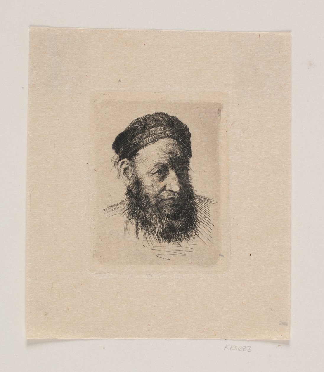 Hoved af en gammel Sømand af Carl Bloch