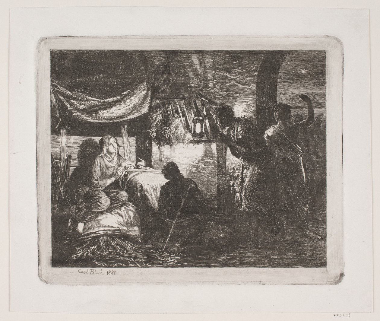 Hyrdernes tilbedelse af Carl Bloch