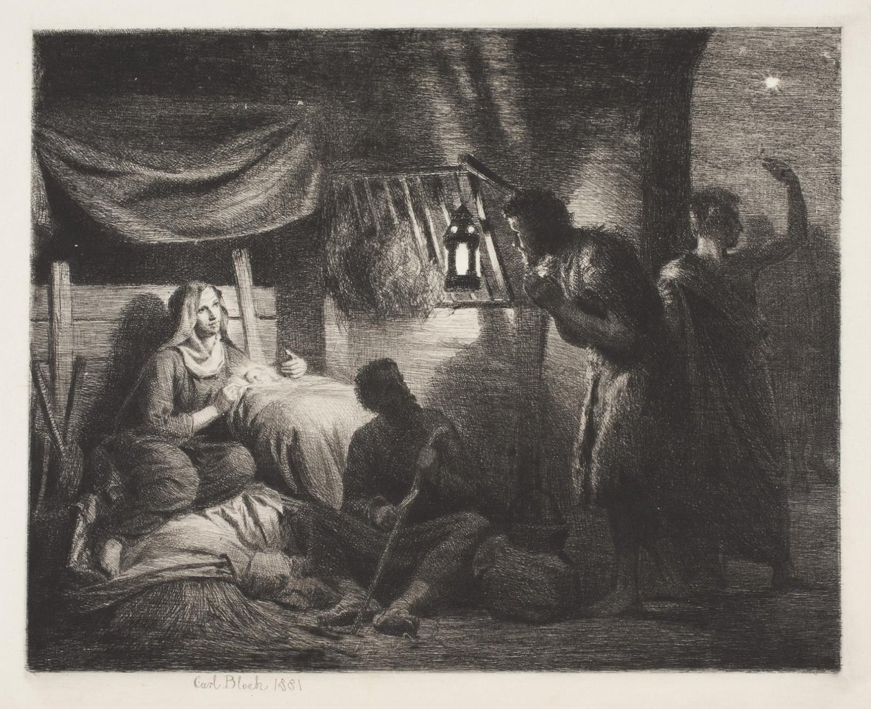 Hyrdernes tilbedelse af Carl Bloch