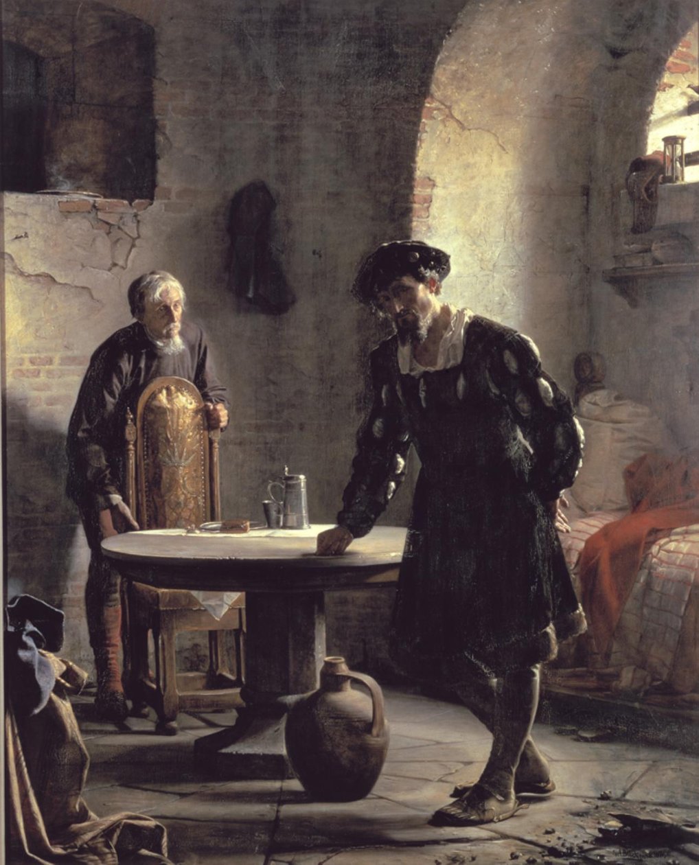 Kong Christian II i Fængsel af Carl Bloch
