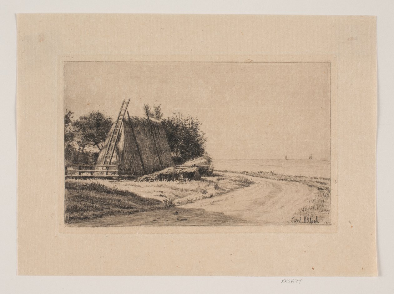 Landskabet med Høstakken af Carl Bloch