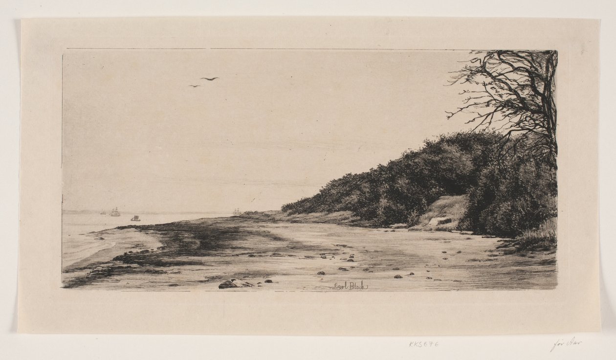 Skrænten ved Havet af Carl Bloch