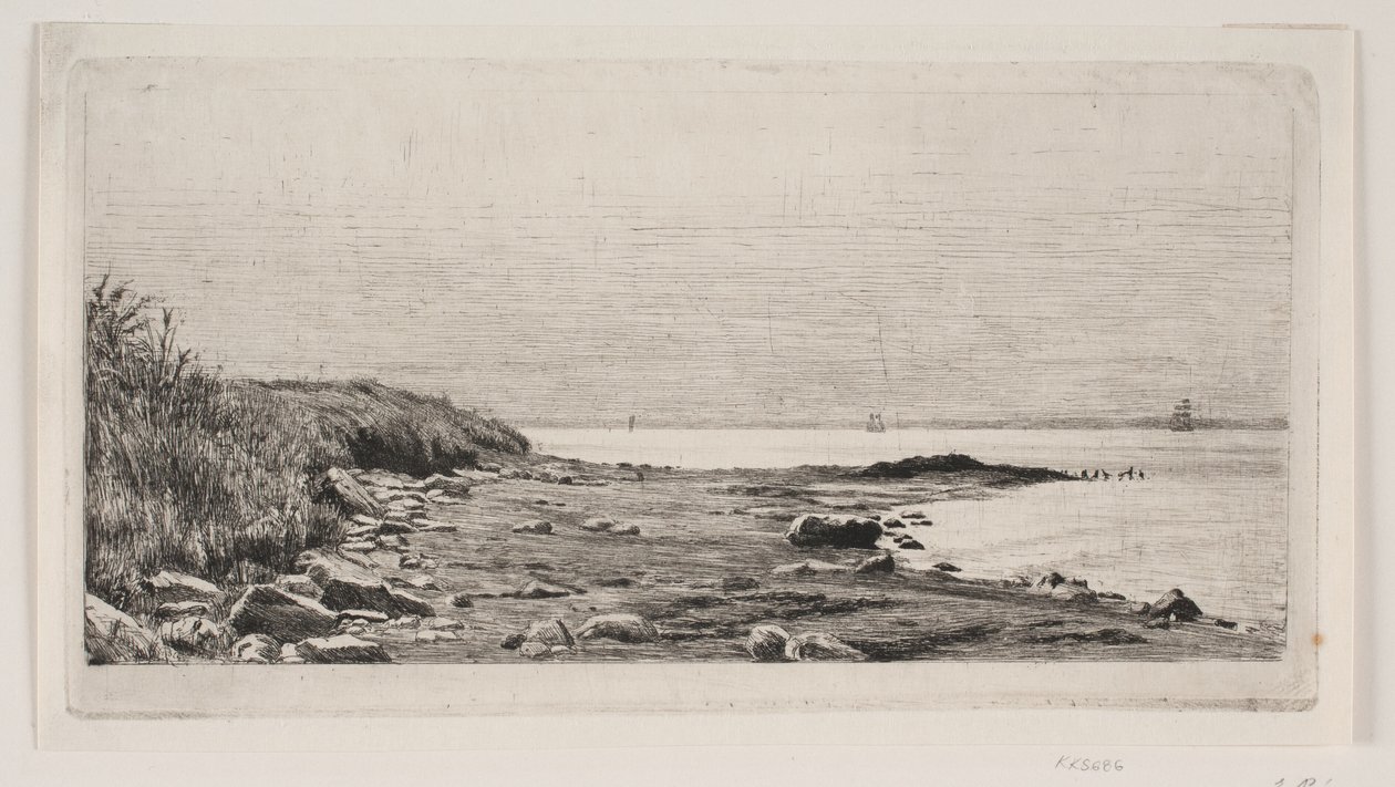 Strandparti. Solskin i Havet af Carl Bloch